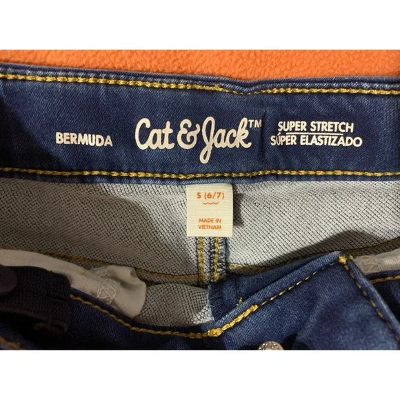 Cat & Jack Girls Jean Shorts - Picture 5 of 7